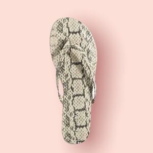 J.Crew Faux ~Snakeprint Easy Flipflops